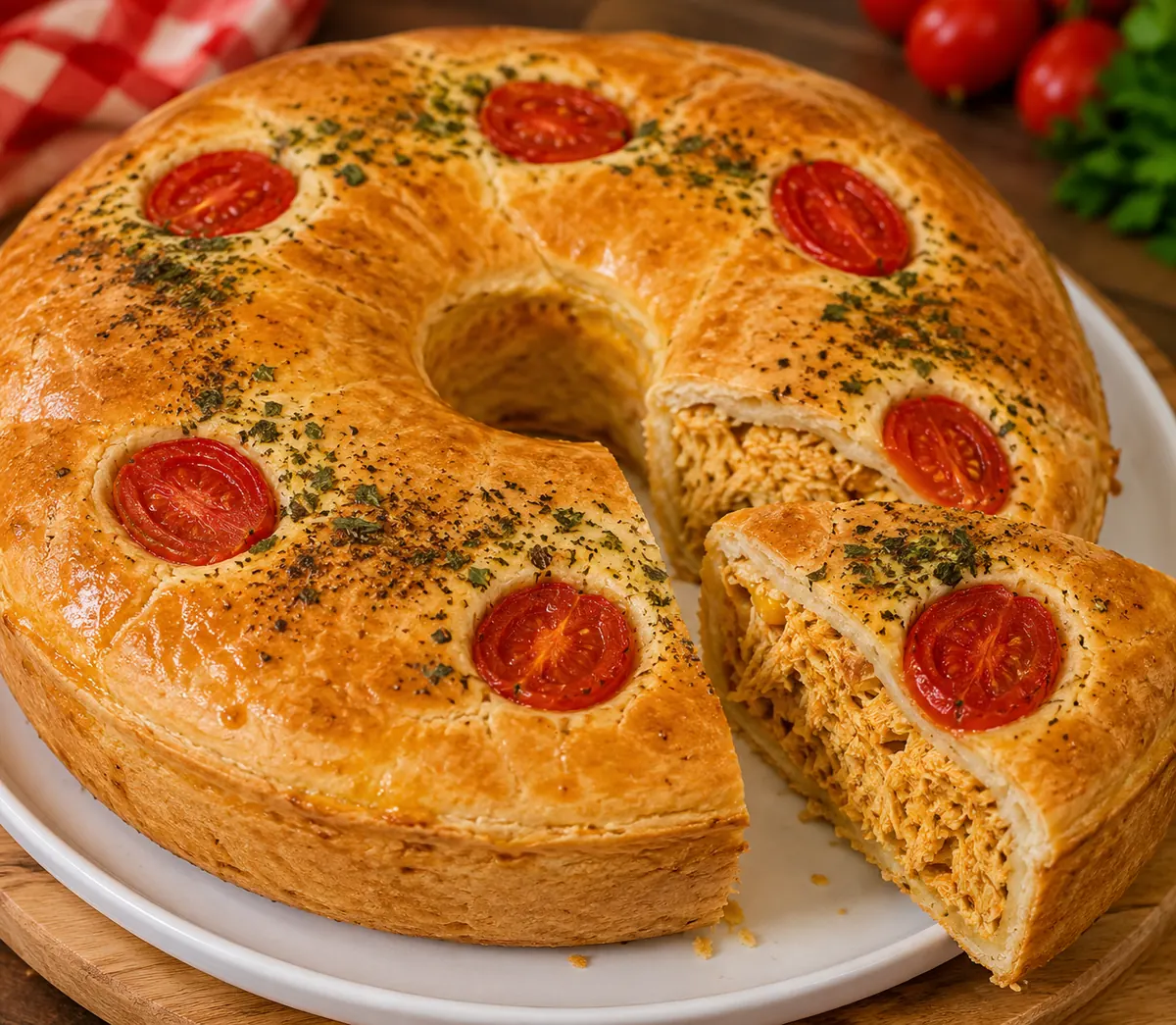 Torta de Frango Cremosa e muito Fofinha
