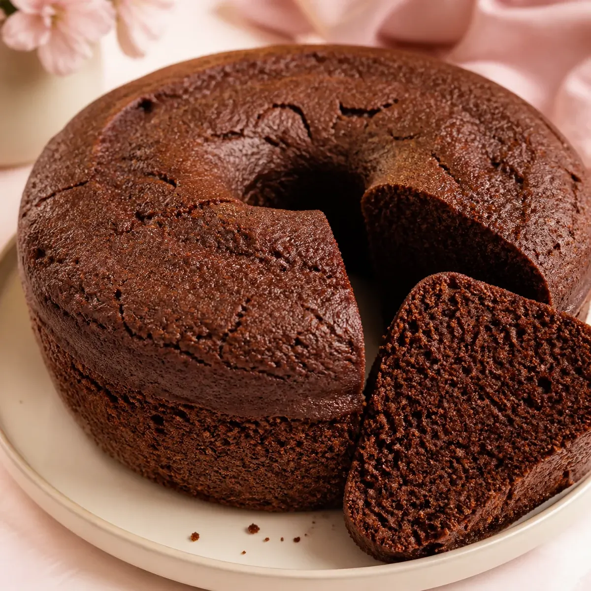 Bolo de chocolate saboroso e macio