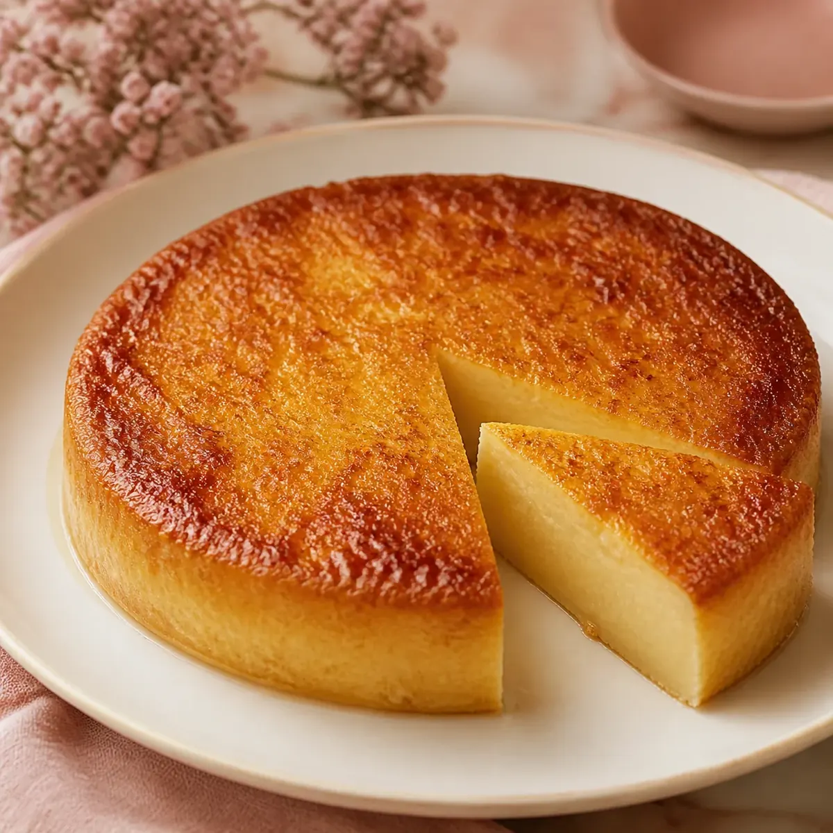 Bolo de Leite Cremoso que parece pudim