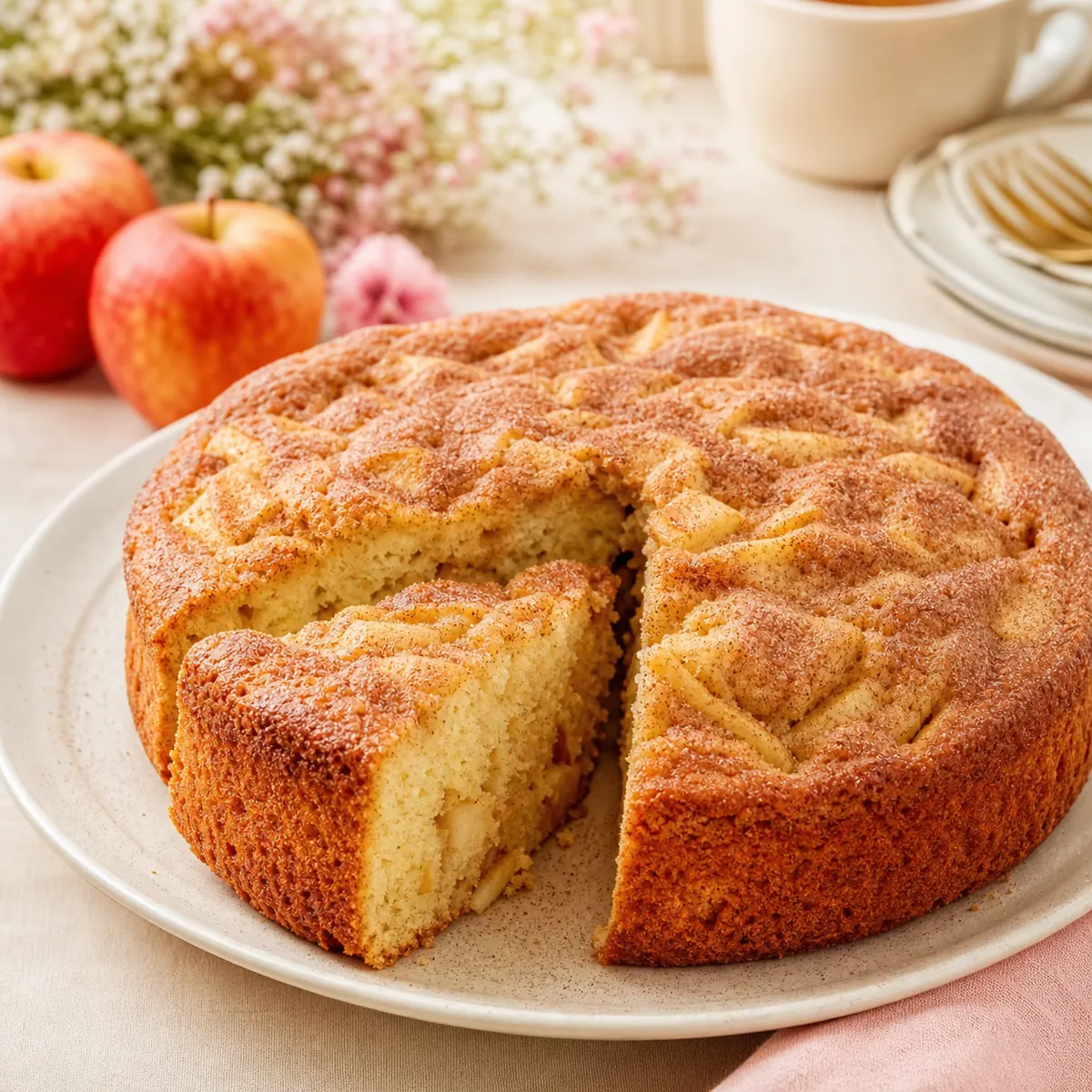 Bolo de Maçã Fofinho e Saboroso