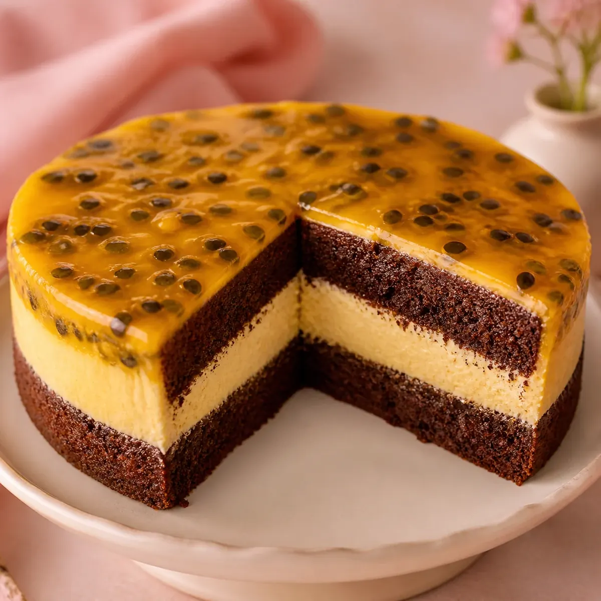 Bolo Mousse de Maracujá
