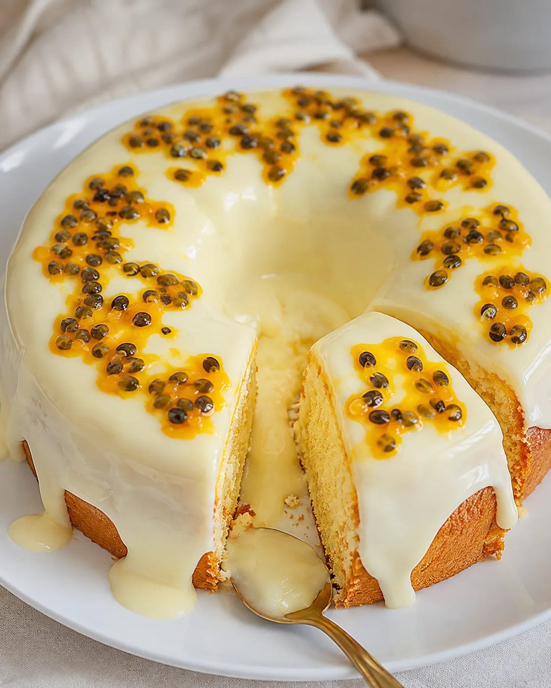 Receita em destaque: Bolo de Maracujá com Creme de Ninho