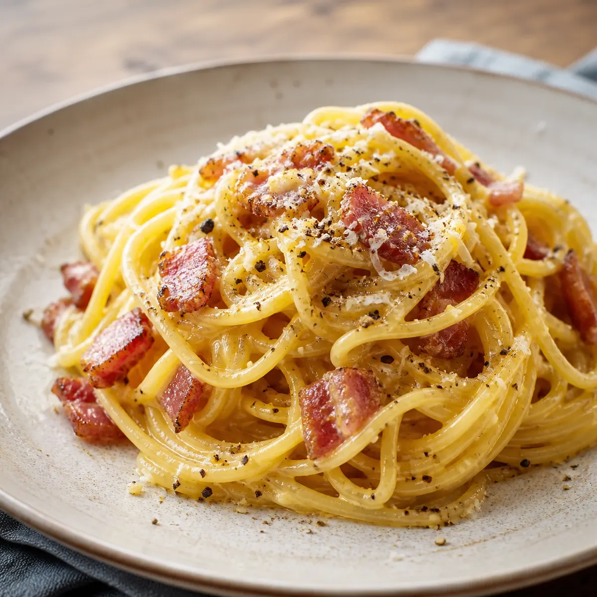 Carbonara/ Macarrão Italiano extremamente saboroso 😋