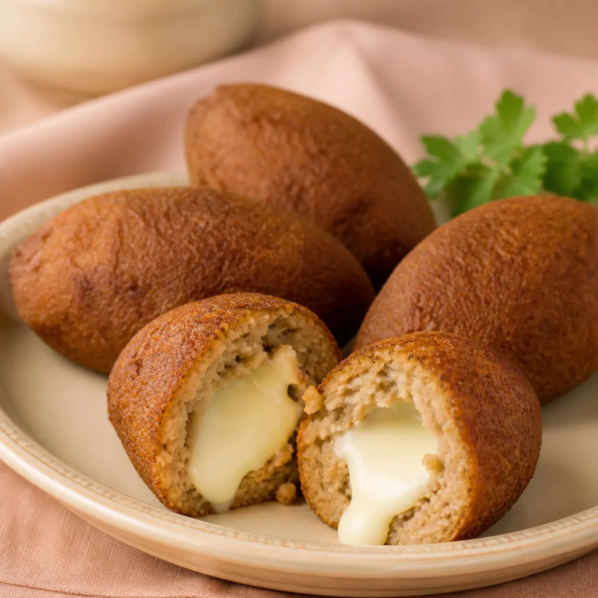 Kibe de Frango com Recheio de Queijo