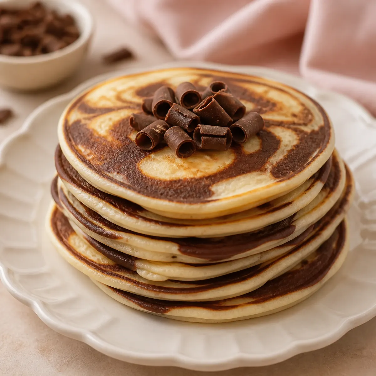 Panquecas Americanas sabor baunilha e chocolate