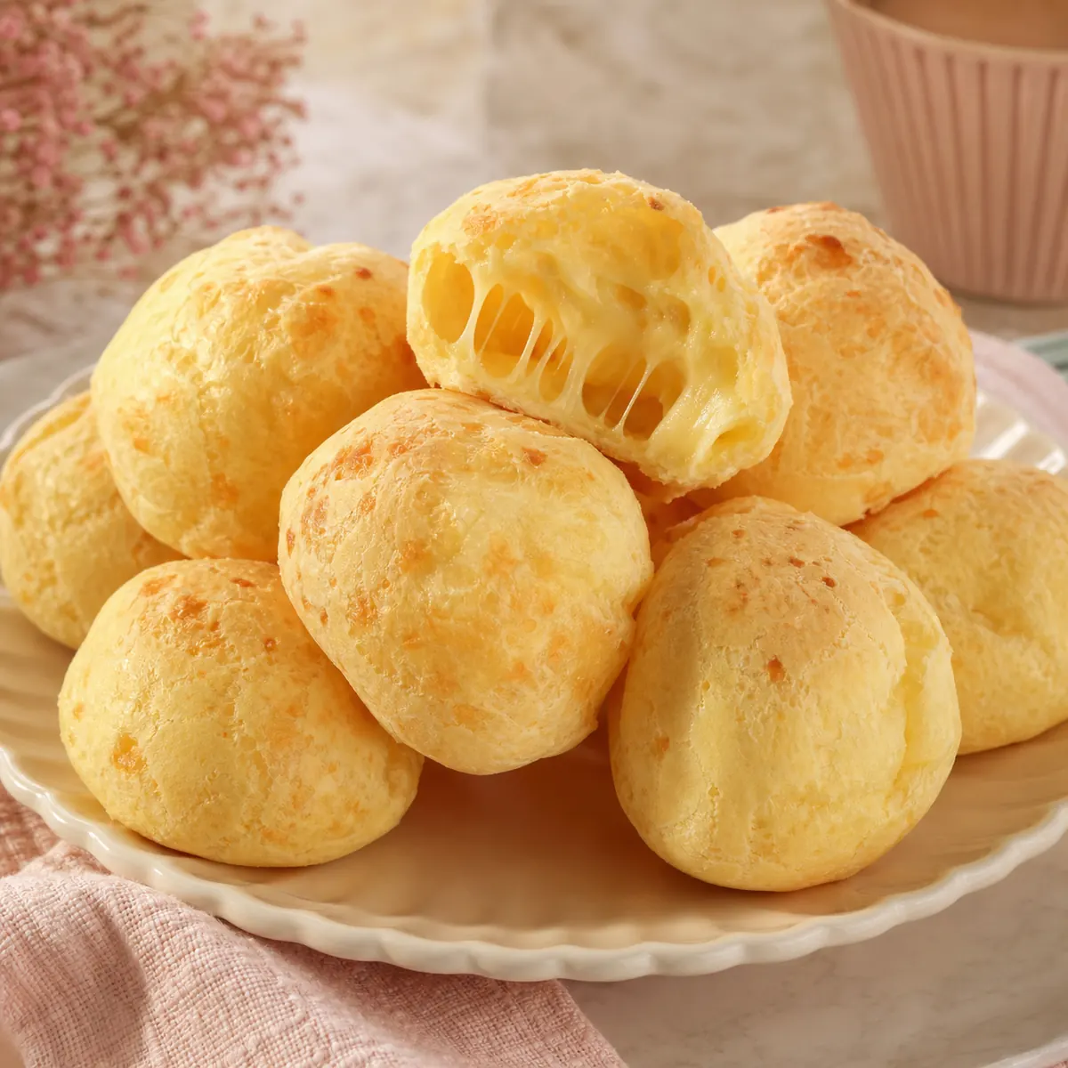 PÃO DE QUEIJO QUE CRESCE MUITO