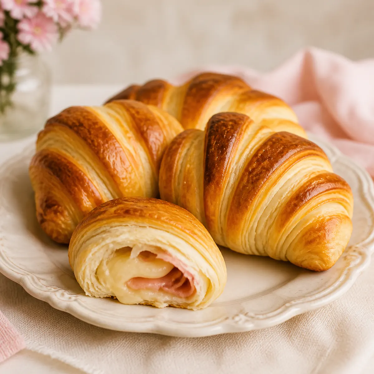Pão Semi folhado com gostinho de croissant
