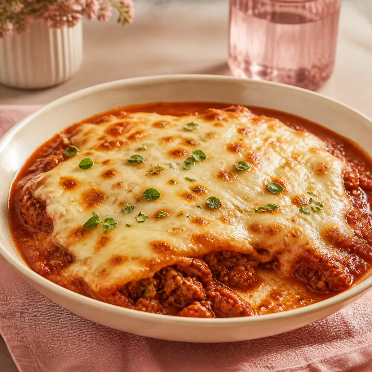 Parmegiana de Frigideira/Parmegiana de carne moída