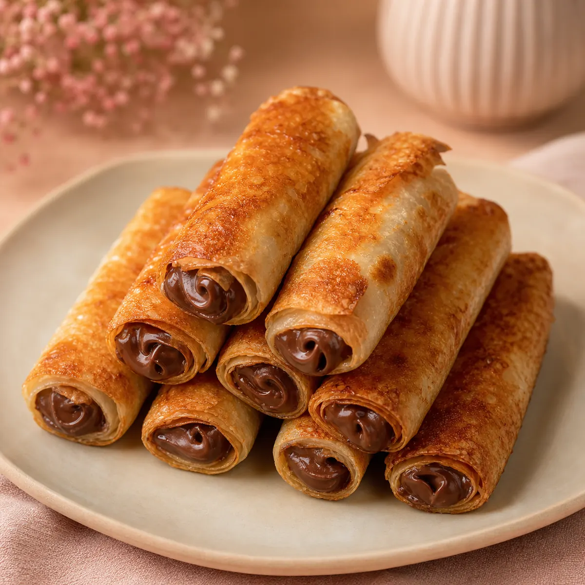 Rolinho Crocante de Nutella