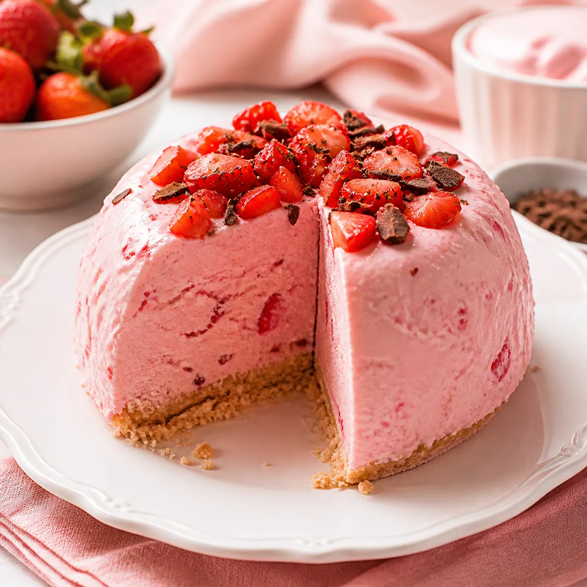 Sorvete Saudável de Morango para seu bebê